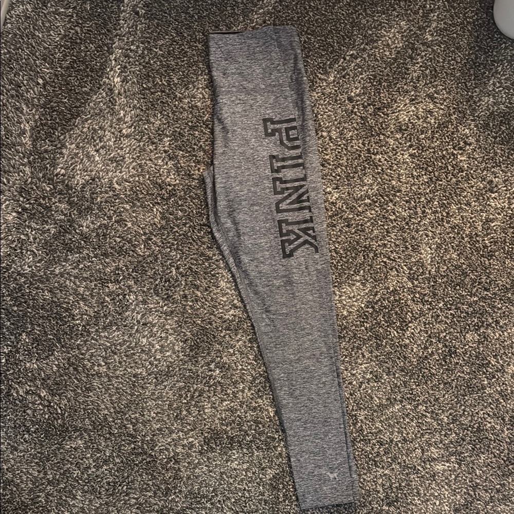 Heather Gray PINK Logo Leggings